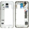 Carcasa Mijloc Originala Argintie Samsung Galaxy S5 Mini G800F - Calitate Superioara