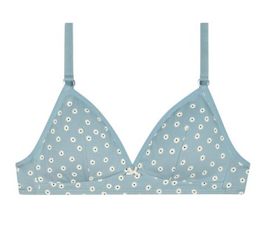 Sutien fara armatura pentru fete DIM Les Pockets, albastru, 80A - OUTLET foto