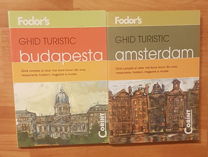 Set 2 ghiduri turistice Fodor&#039;s Budapesta + Amsterdam