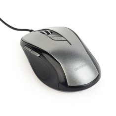MOUSE GEMBIRD, PC sau NB, cu fir, USB, optic, 1600 dpi, butoane/scroll 6/1, , negru / gri, &amp;quot;MUS-6B-01-BG&amp;quot; (timbru verde 0.18 lei) foto