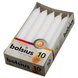 Pachet 10 Lumanari Cilindrice Bolsius Alb CIB10-202 DNC43704