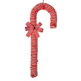 Cumpara ieftin Set 3 ornamente brad Acadele plastic rosu alb 17x5x56 cm