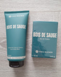 Set BOIS DE SAUGE Yves Rocher: Apa toaleta 50 ml + Gel dus 200 ml, Apa de toaleta