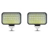 Set 2 Proiectoare LED auto OFF-ROAD, 5 inch, 129W, 43 LED, 12V-24V, 6000K, carcasa aluminiu, 8000Lm, IPF