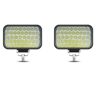 Set 2 Proiectoare LED auto OFF-ROAD, 5 inch, 129W, 43 LED, 12V-24V, 6000K, carcasa aluminiu, 8000Lm foto