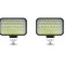 Set 2 Proiectoare LED auto OFF-ROAD, 5 inch, 129W, 43 LED, 12V-24V, 6000K, carcasa aluminiu, 8000Lm