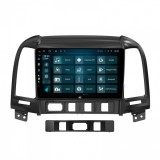 Navigatie Hyundai Santa Fe (2006-2012) 4GB RAM Android 13 Quadcore DSP GPS Wi-FI Carplay Android Auto USB Bluetooth Waze Touchscreen 9 inch