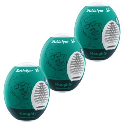 SATISFYER - 3 MASTURBATOR EGGS NAUGHTY foto