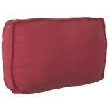vidaXL Pernă pentru paleți pentru spătar Roșu vin 70x40x12 cm din stofă Oxford