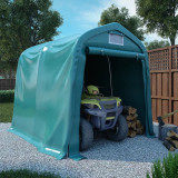 vidaXL Cort de garaj, verde, 2,4 x 2,4 m, PVC