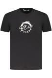 Cumpara ieftin Trussardi Tricou barbati, din bumbac, cu imprimeu grafic, Regular fit, Negru, S