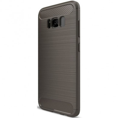 Husa Pentru SAMSUNG Galaxy J3 2016 - Luxury Carbon TSS, Gri foto