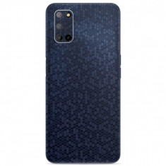 Set Folii Skin Acoperire 360 Compatibile cu Oppo A72 (Set 2) - ApcGsm Wraps HoneyComb Blue