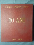 NI3D-126 Clubul Sportiv Rapid București, plachetă aniversară &ndash; 60 de ani (1923 &ndash; 1983), cu cutie