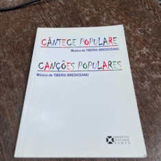 Cantece populare (editie romana-portugheza) Muzica de Tiberiu Brediceanu