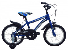 Bicicleta copii TEC Ares, culoare albastru, roata 16&amp;quot;, din otelPB Cod:221631000007 foto