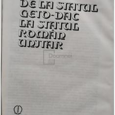 Mircea Mușat - De la statul geto-dac la statul român unitar, vol. 1 (editia 1983)