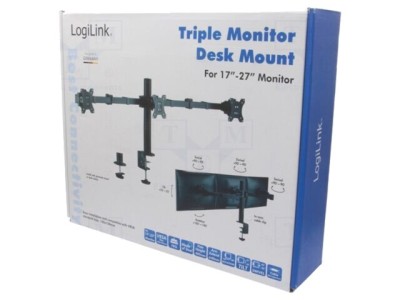 Suport monitor LOGILINK 7kg 17-27&amp;quot; cu braț lung 380mm foto
