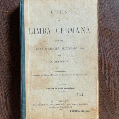 A. Sesefschi Curs de Limba Germana pentru Clasa a II-a secundara (1909)