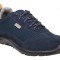 Pantofi bleumarin piele velur mărimea 47