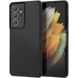 Husa protectie flippy compatibila cu samsung s21 5g liquid silicone case negru