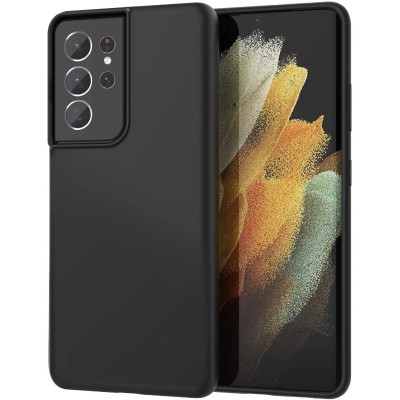 Husa protectie flippy compatibila cu samsung s21 5g liquid silicone case negru foto