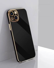 Husa Electroplated Jelly Apple iPhone 14 Pro Max neagra foto