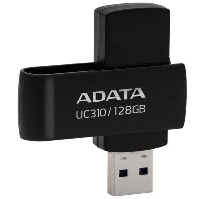 Adata - Memory Stick (UC310-128G-RBK) - USB 3.2 FlashDrive, 128GB - Black foto