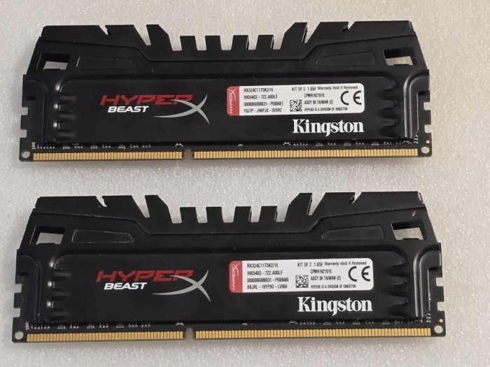 Kit memorie RAM desktop HyperX Beast 16GB 2X8GB 2400MHz DDR3 Non-ECC CL11 DIMM XMP