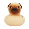 Pug Duck 8.5 cm (Rățușcă fantezie de cauciuc)