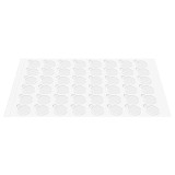Set 72 stickere adezive transparente 10 mm pentru fixare si marcare