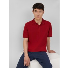 s.Oliver Tricou polo barbati, Regular fit din bumbac, Rosu inchis, 2XL