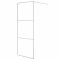 Paravan dus walk-in argintiu 80x195 cm sticla ESG transparenta