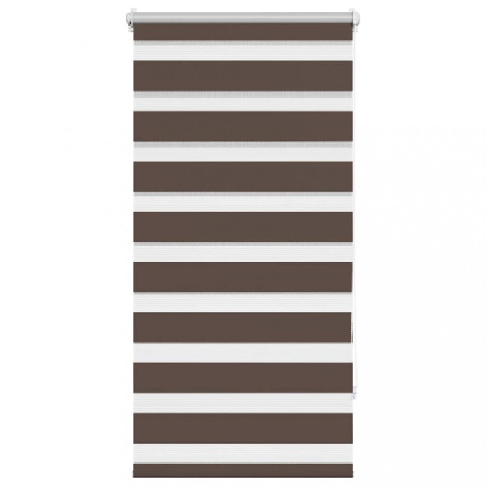 Jaluzea opaca tip zebra, 60 x 120 cm, cafeniu