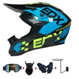 Cumpara ieftin Set Cască Cross Vortex Premium cu Mănuși, Ochelari, Cagulă și Suport Cască