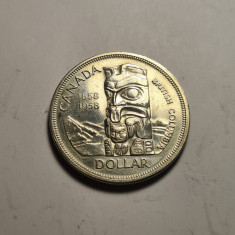 Canada 1 Dollar 1958 Unc British Columbia