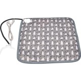 Patura electrica pentru animale de companie, perna pentru caini, 45 x 45 cm, 28 w, 9 trepte de reglaj perna pentru pisici, anti-alunecare, gri-europea