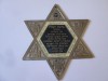 Iudaica-Steaua lui David,placa metalica vintage de perete pentru binecuvantarea/sporul casei,dimensiuni:155 x 135 mm,greutate=177,30 grame