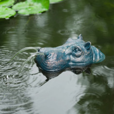 Ubbink Stropitor plutitor pentru f&amp;acirc;nt&amp;acirc;nă de grădină, formă hipopotam foto