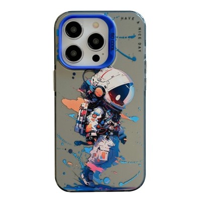 Husa pentru Apple iPhone 15 Pro Max, OEM, Tattered Astronaut, Multicolor foto