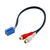 Mufa miniIso albastra 8 pini cu RCA