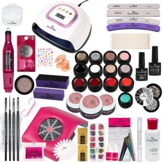 Kit Unghii False cu Gel UV SensoPRO Milano 15ml - Promotie #09 + CADOU Set 4 Pensule Manichiura