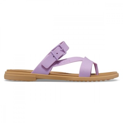 Sandale Crocs Tulum Toe Post Sandal Mov - Orchid foto