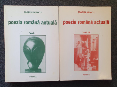 POEZIA ROMANA ACTUALA - Mihai Mincu (2 volume) foto