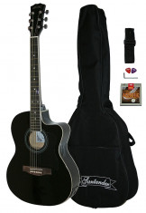 Chitara electro acustica Western Santander WS 55 4EQ acordor integrat negru foto