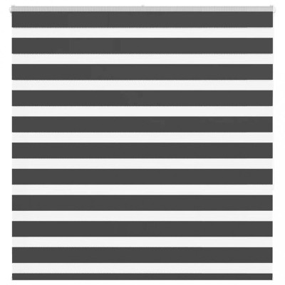 Jaluzea tip zebra neagră lățime țesătură 145,9 cm poliester foto
