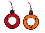 Lampa LED Gabarit/Oglinda Camion FR0330RA, 12-24V, 100mm Diametru, Prindere M10