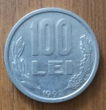 Moneda 100 Lei 1992, Rom&acirc;nia, 9 cu Coadă Scurtă - Numismatică Rom&acirc;nească