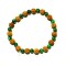 Bratara cu Rudraksha (Rudraska) si malachit