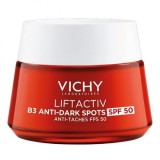 Vichy Liftactiv B3 Cremă SPF50, 50ml, Anti-Pete, Anti-Rid, Niacinamida, Hipoalergenică, Hidratare 48h